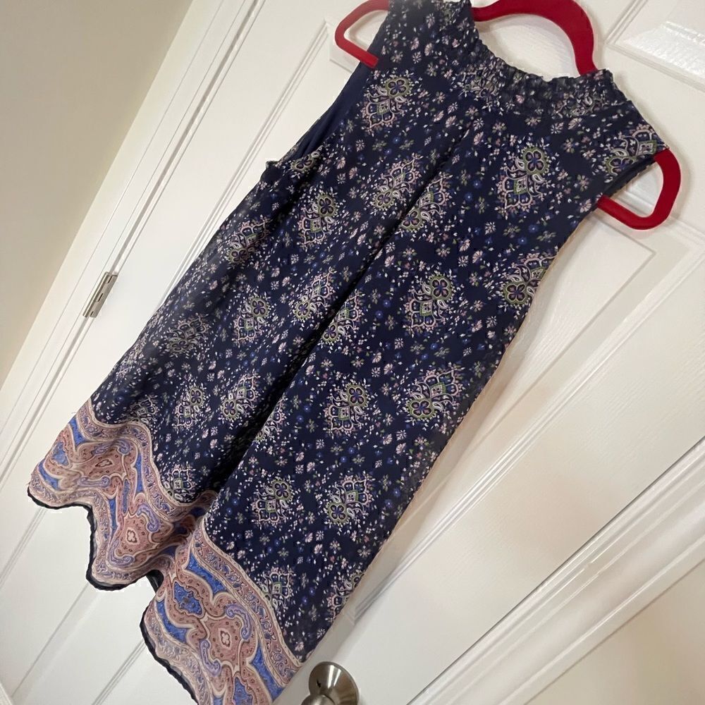 Blue XL tunic dress sleeveless lined by Speechless.